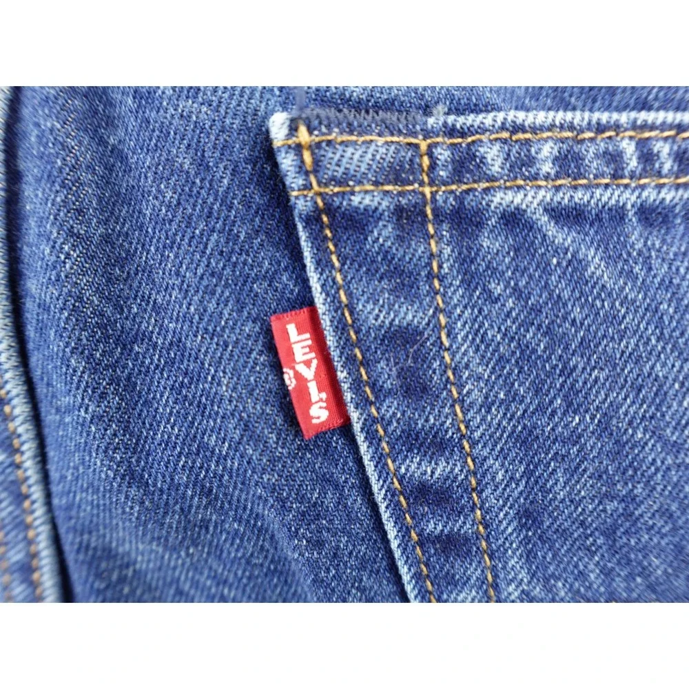 Levi's 501 Selvedge Cutoff Denim Shorts Blue Distressed Frayed Hem Men's Size 32